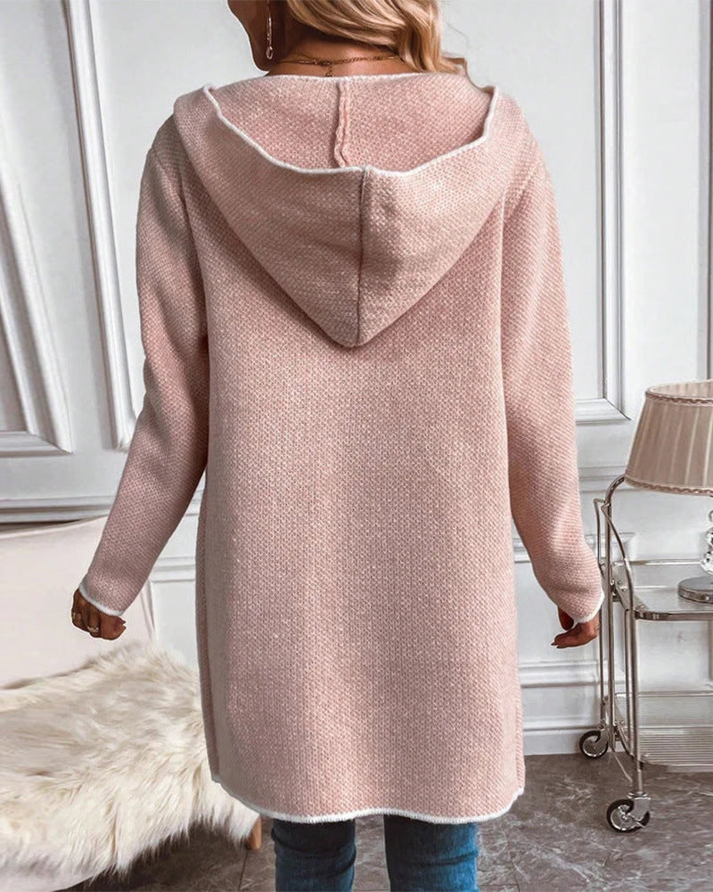 Manteau cardigan à capuche, etpoc hes