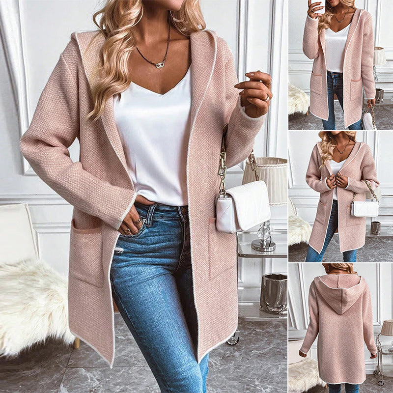 Manteau cardigan à capuche, etpoc hes