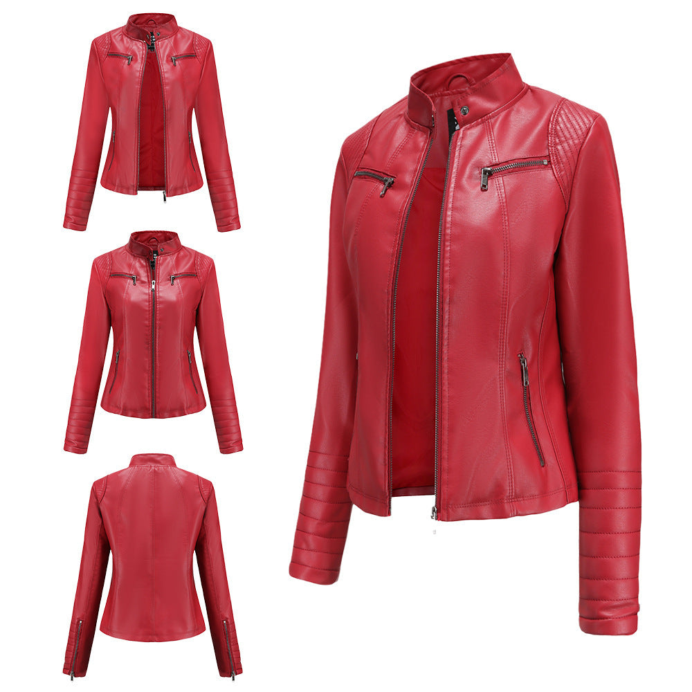 Harmostyle-Veste en cuir moto